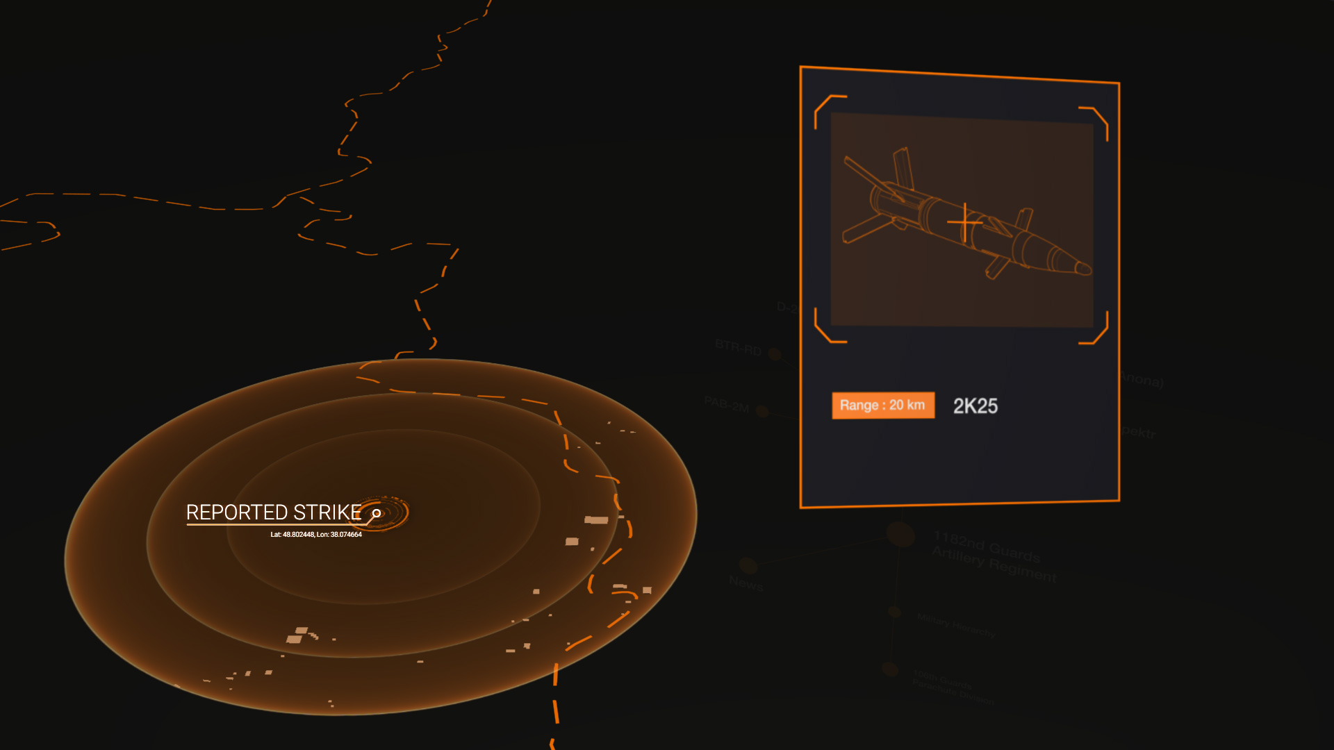 Using Janes to reconstruct the battlespace missile range