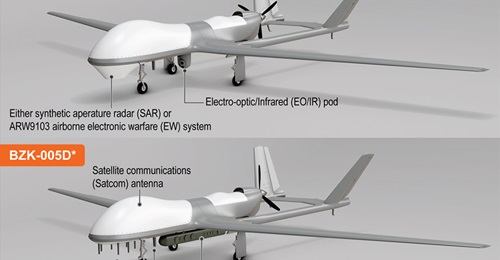 BZK‐005 UAV variants