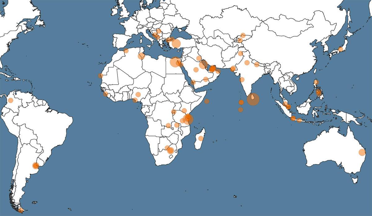 New BRI Project Locations