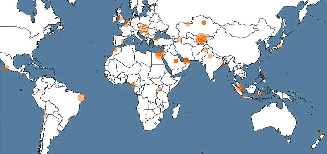 New Project Locations - Belt and Road Monitor July 2025