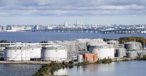 oil terminal in Saint Petersburg