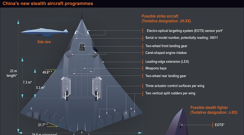Two Chinese stealth aircraft programmes emerge unexpectedly