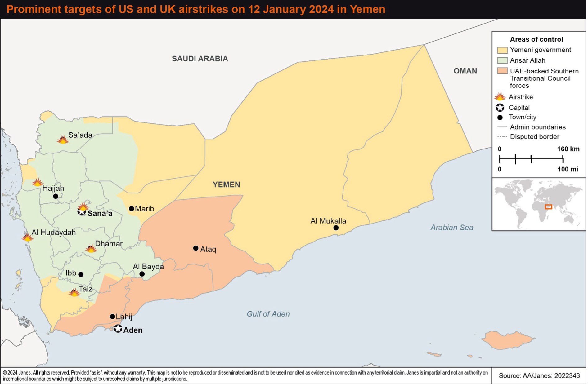 US and UK airstrikes against Ansar Allah unlikely to deter future attacks on Red Sea shipping