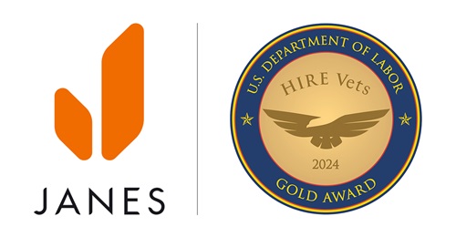 Janes receives 2024 HIRE Vets Medallion Gold Award from US Department of Labor