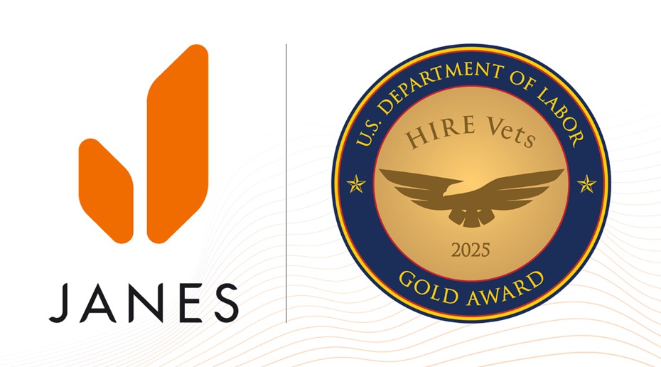 Janes receives HIRE Vets Medallion Gold Award
