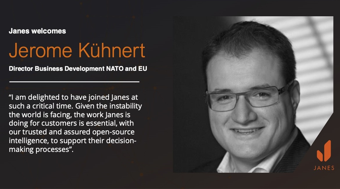 Janes welcomes Jerome Kuhnert as Director Business Development NATO and EU