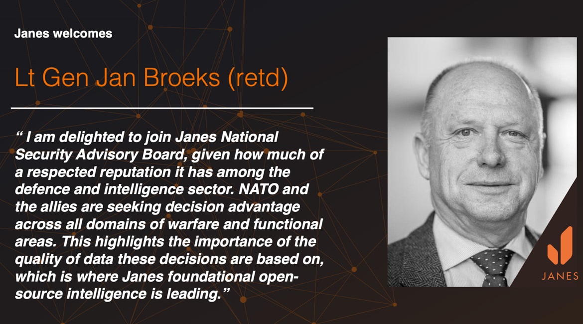 Janes welcomes Lt Gen Jan Broeks (retd) to its National Security Advisory Board