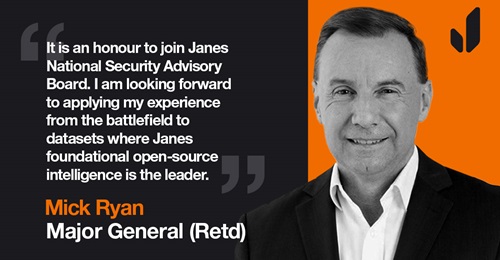 Janes welcomes Major General Mick Ryan retd to its National Security Advisory Board