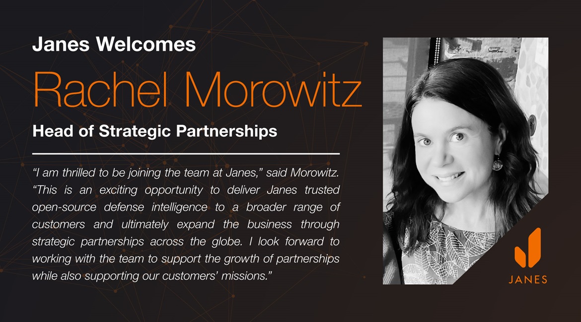 Janes welcomes Rachel Morowitz as Head of Strategic Partnerships