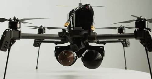 A video image from Frontline Robotics showing a Linza 3.0 UAV that is being produced as part of a JV with Quantum Systems in Germany.