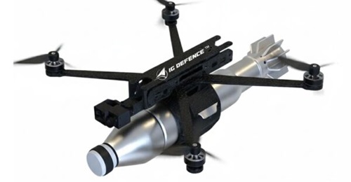 IG Defence FPV Striker UAV can carry a payload of up to 500 g and has an endurance of more than 45 minutes.