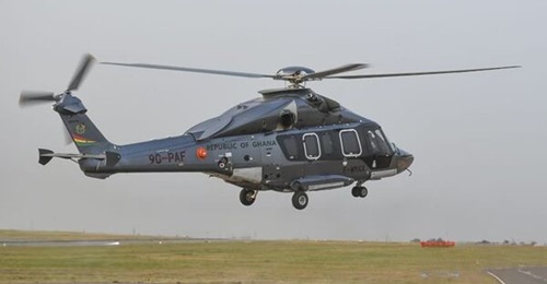 The new ACH175 for Ghana was received into Accra Air Force Base on 5 March.