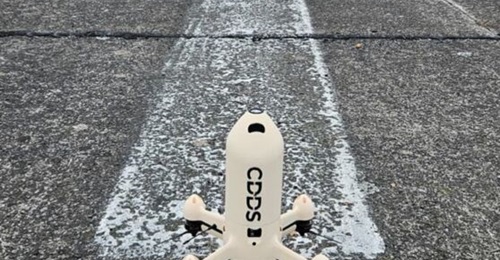 Swiss company CDDS' interceptor, designed for targeting Group 1 and 2 UASs and swarm threats.