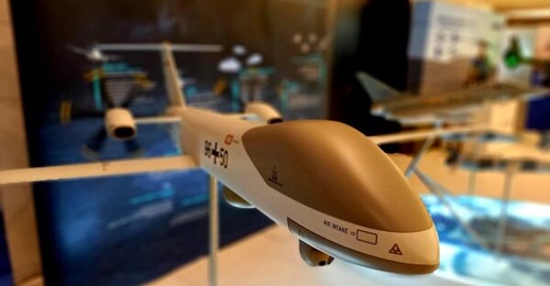 A scale model of the Eurodrone in Luftwaffe markings was shown at the Berlin Security Conference in November.