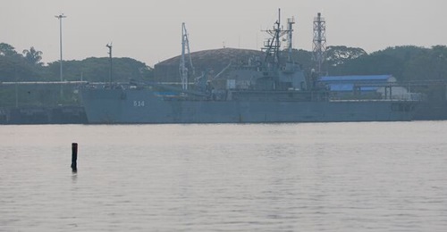 The Iranian ship IRIS 
        
        seen here docked at a port in Kochi, India, on 7 March 2026.