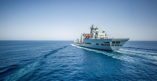 Former RFA Wave-class large fleet tanker Wave Ruler, in an image released by Inocea on 7 March 2026, as it formally acquired the vessel.