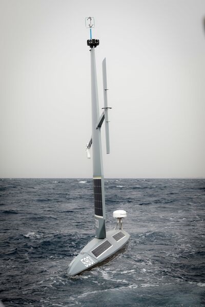 One of the Saildrone Explorer USVs Task Force 59 is testing in the Gulf of Aqaba.