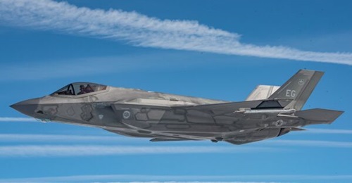 A USAF F-35A seen on 16 December. Legislation signed into law on 27 December directs the Pentagon to transfer all F-35 sustainment and acquisition activities from the F-35 JPO to the USAF and USN.