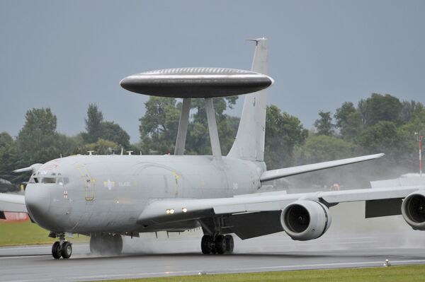 The UK has sold one of its remaining E-3D aircraft to the US Navy, which plans to use it as a surrogate trainer for its E-6B nuclear communications platform. (Janes/Patrick Allen)