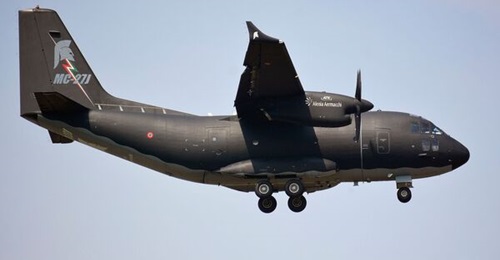 The Italian Air Force will operate the MC-27J Praetorian configuration by 2030. The photo shows an MC-27J Praetorian with winglets.