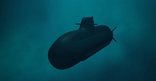 An artist impression of the Italian Type 212 NFS submarine.