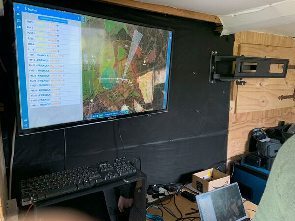 The OSL command-and-control element from a C-UAS network. (Operational Solutions Limited/James Rands)