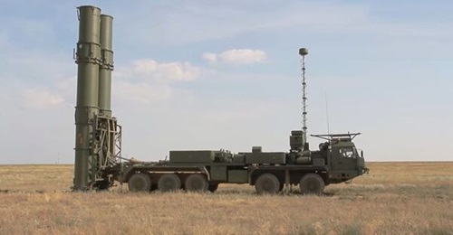 Footage released by the Russian MoD on 20 July 2021 showing the S-500 air defence system conducting a test launch against a 'high-speed ballistic target' at the Kapustin Yar training ground about 100 km east of Volgograd.