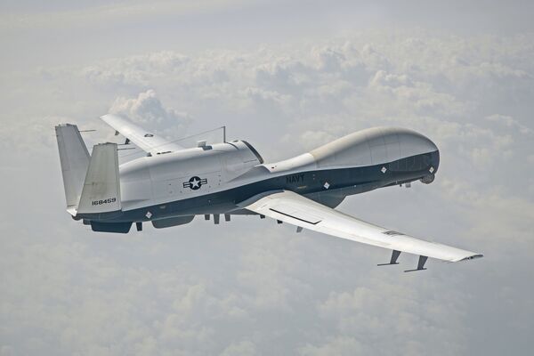 Flight testing of the MQ-4C in IFC-4 configuration began on 29 July.  (NAVAIR)