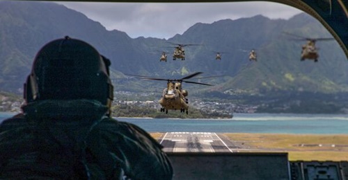 South Korea is seeking to acquire Boeing CH-47F Chinooks. The helicopters have improved capabilities compared with the CH-47Ds, which are in service with the RoK Armed Forces.