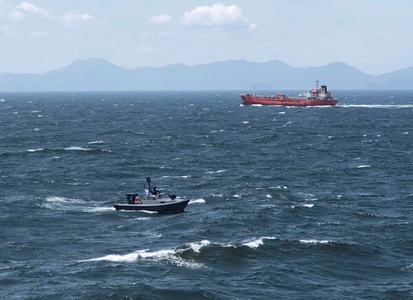 The Sea Sword 3 USV undergoing sea trials. (LIG Nex1)