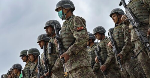 Afghan commandos in formation after taking part in an exercise on 28 April. While the ANDSF has successfully reversed many Taliban gains with assistance from international forces, it has done so with heavy casualty rates, said the UN Analytical Support...