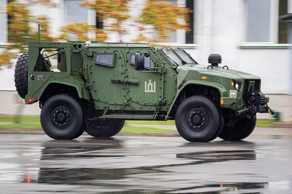 The Lithuanian Army presented its first batch of JLTVs on 17 August. (Lithuanian MND/Pliadis)