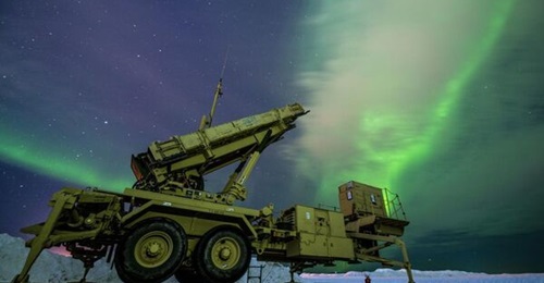 A Patriot M903 launcher station assigned to 5th Battalion, 52nd Air Defense Artillery Regiment, during Exercise 'Arctic Edge 2022' at Eielson Air Force Base, Alaska. This defence capability could be included as part of a US homeland cruise missile defe...
