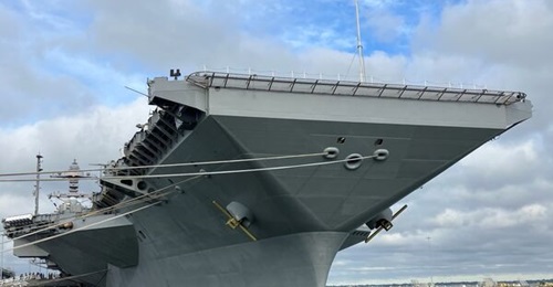 One US Navy shipbuilding scenario would move Ford-class aircraft carrier procurement to four-year centres.