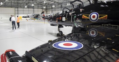 The RAF has 28 Hawk T2 jets at RAF Valley in Wales that it uses for the Advanced Fast Jet Training programme.