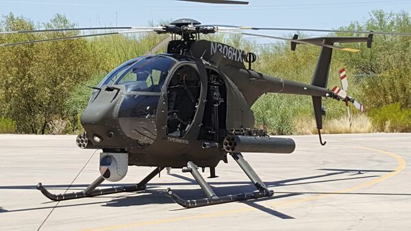 The AH-6S is one of a number of helicopters types that the SANG fields, and which will be managed by a foreign contractor from late 2022. (Janes/Gareth Jennings)