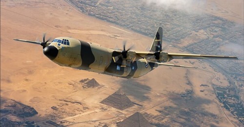 An artist's impressions of a Lockheed Martin C-130J Hercules in Egyptian Air Force service. Egypt has signed for two of the airlifters, though it has been approved for 12 by the US government.