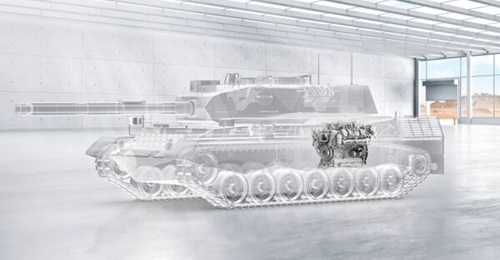 Rolls-Royce and FFG, supported by ZF, are jointly developing a concept for repowering the Wisent 1 AEV and Leopard 1 MBT family with the 800 kW MTU 8V199 engine.