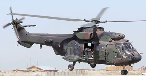 The RNLAF has stood up 300 Special Operations Squadron to field the Caracal helicopter that is being acquired to replace the Cougar (pictured).