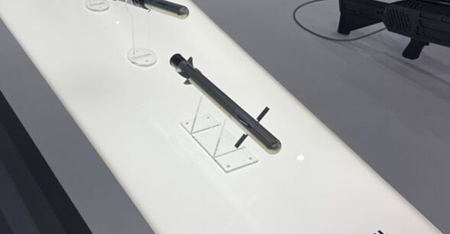 LIG Nex1's Gun-type Micro Guided Missile was shown for the first time at KADEX 2024.