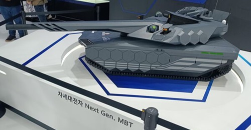 Hyundai Rotem plans to equip the Next-Generation Main Battle Tank (pictured) with different ammunition systems including 130 mm smoothbore gun, ATGMs, and APFSDS.