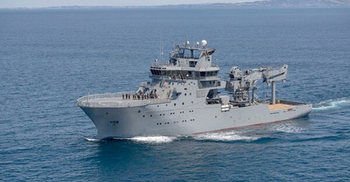 A file image of HMNZS 
        
         seen here while it was in the Hauraki Gulf. The vessel capsized in Samoa on 6 October 2024.