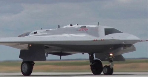 Seen during early trials, the Sukhoi S-70 Okhotnik UCAV is now seemingly engaged in real-world combat operations over Ukraine.