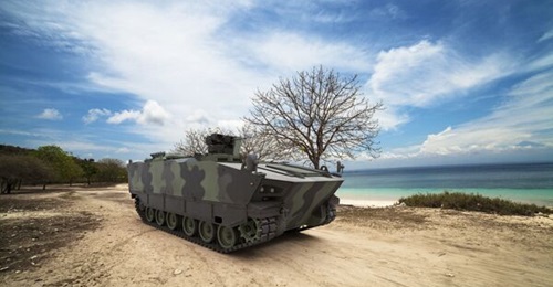 A concept image of the Kaplan armoured personnel carrier.