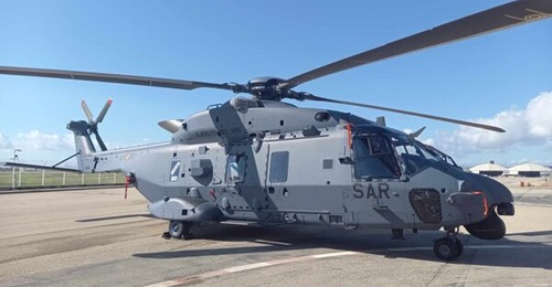 The first Standard 3 NH90 helicopter for Spain seen at Airbus Helicopters' Marignane production facility ahead of delivery.