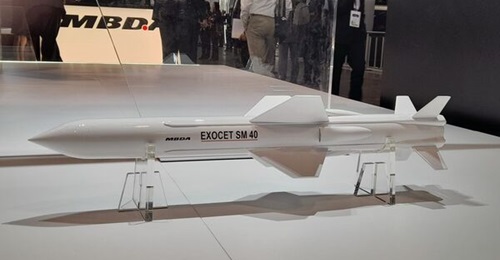 A mock-up of SM40 on display at Euronaval.