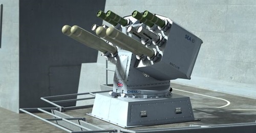 SEA's Ancilia trainable launcher system, which will form part of the C-Guard MK II soft-kill system, was developed in partnership with Terma.