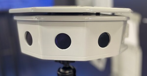 HGH's Spynel-F situational awareness thermal camera, displayed at Euronaval 2024.