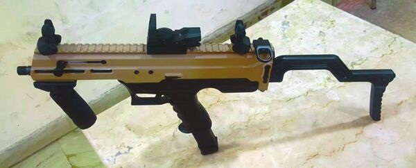 The Asmi sub-machine gun was jointly developed by the Indian Army and the Defence Research and Development Organisation.