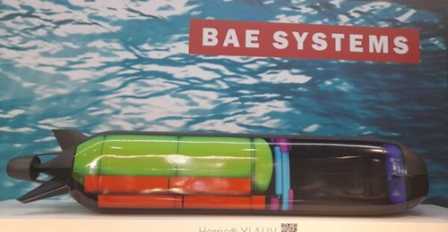 BAE Systems' Herne XLAUV concept on display at Euronaval 2024 in Paris.